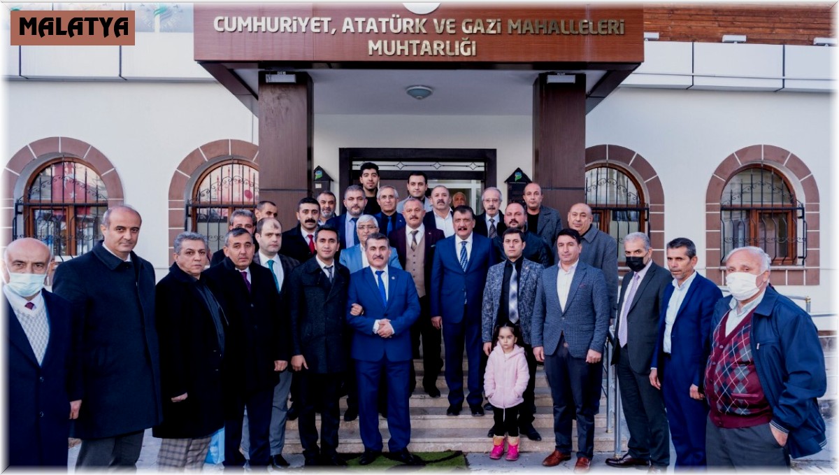 Başkan Gürkan, Malatya Muhtarlar Derneği'ni ziyaret etti
