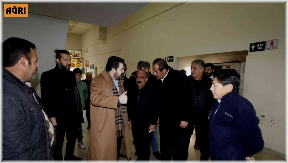 Başkan Sayan otobüs terminali esnafını ziyaret etti