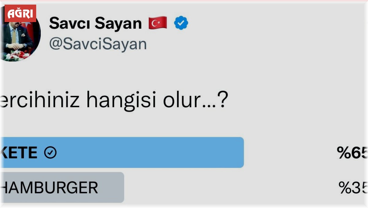 Başkan Sayan sosyal medyada yiyecek anketi yaptı