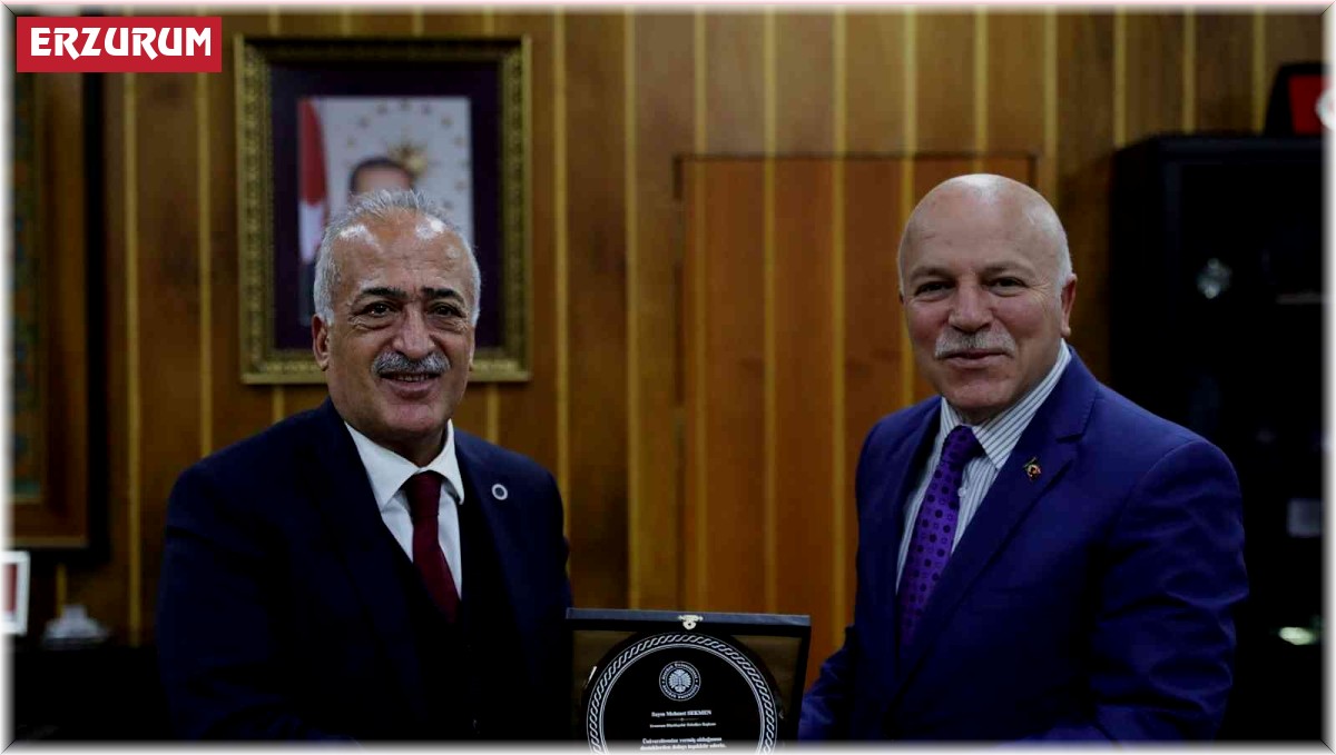 Başkan Sekmen'den Rektör Çomaklı'ya tebrik ziyareti