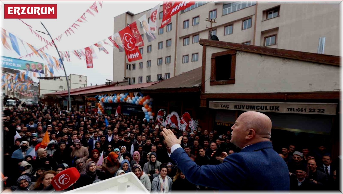 Başkan Sekmen'e Pasinler'de Sevgi Seli