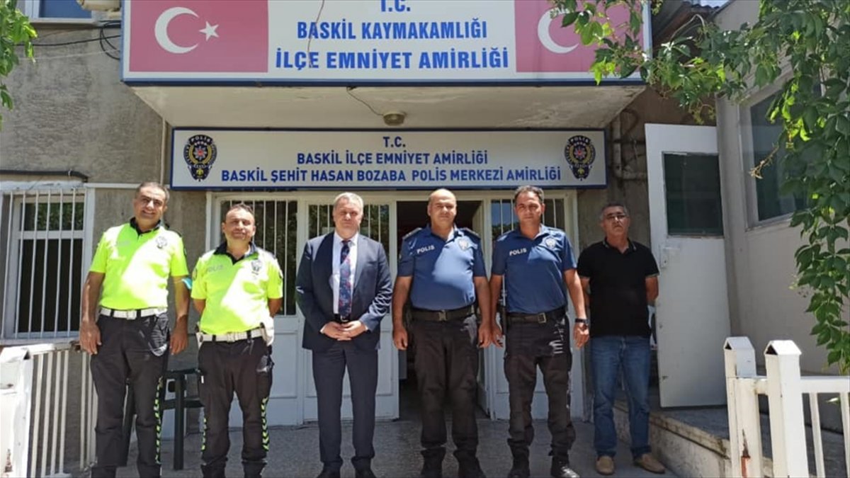 Baskil Belediye Başkanı Akmurat, İlçe Emniyet Amirliğini ziyaret etti