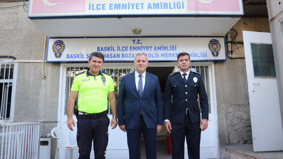Baskil Belediye Başkanı Akmurat, İlçe Emniyet Amirliğini ziyaret etti