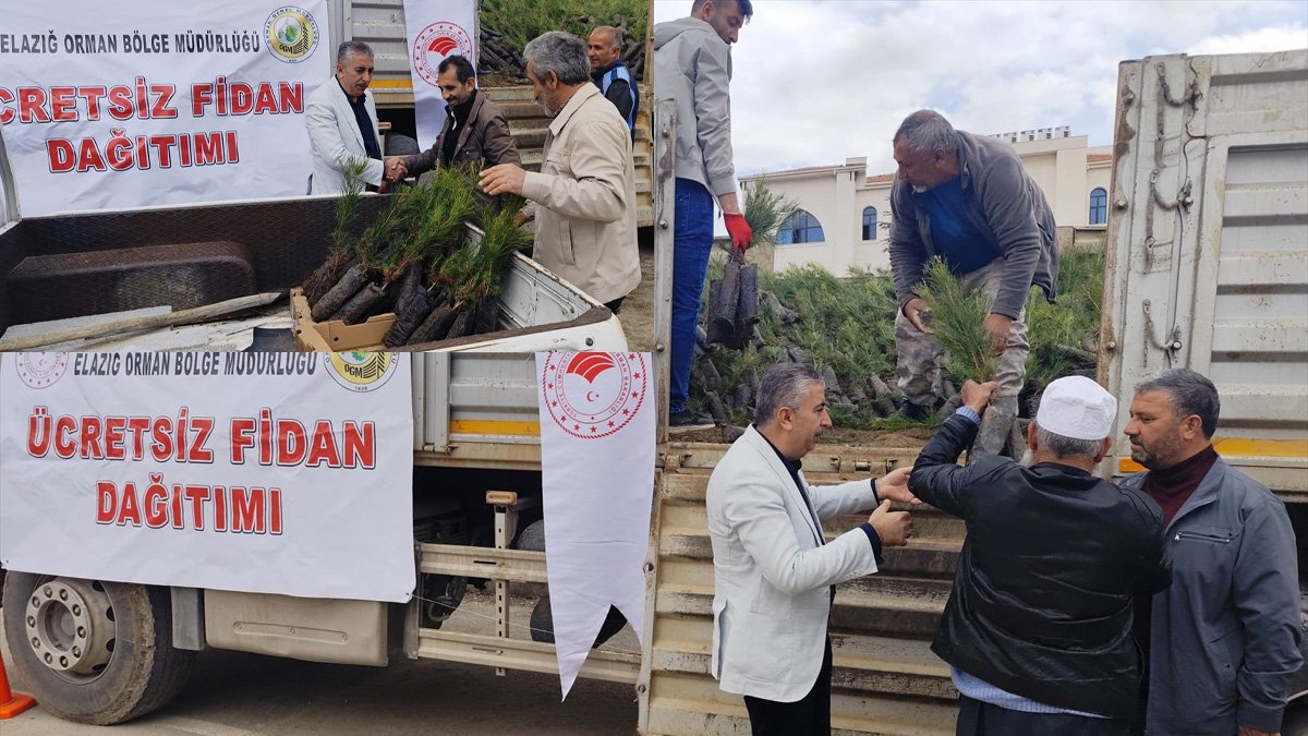 Baskil’de Dünya Ormancılık Haftası kapsamında 20 bin fidan dağıtıldı