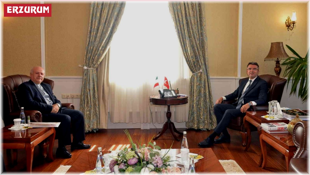 Başkonsolos Ebrahimi, Erzurum Valisi Memiş'i ziyaret etti