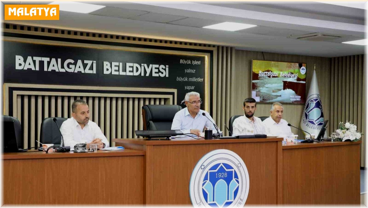 Battalgazi Belediye Meclisi Ağustos ayı olağan toplantısı tamamlandı