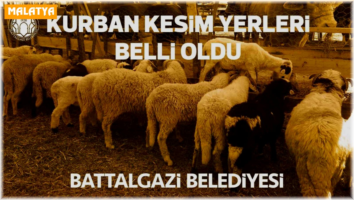 Battalgazi Belediyesi kurban kesim yerlerini belirledi