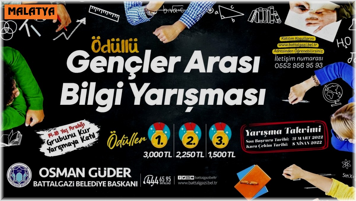 Battalgazi Belediyesi'nden ödüllü bilgi yarışması