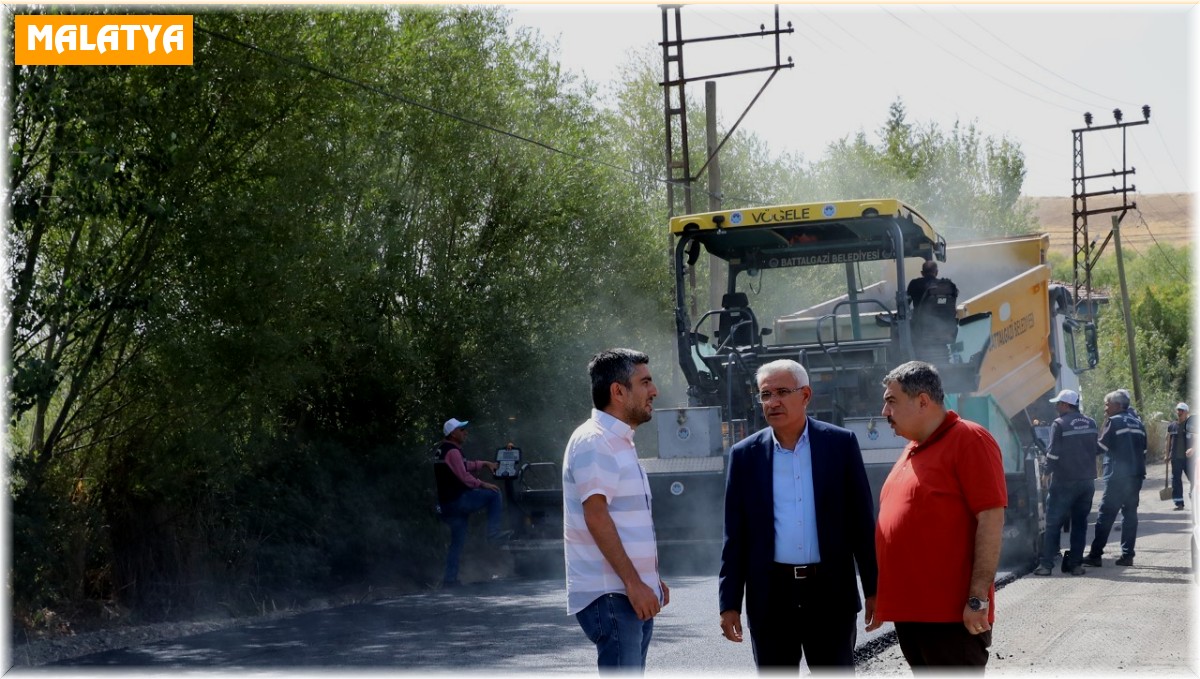 Battalgazi'de 2022 sıcak asfalt serim yılı oldu