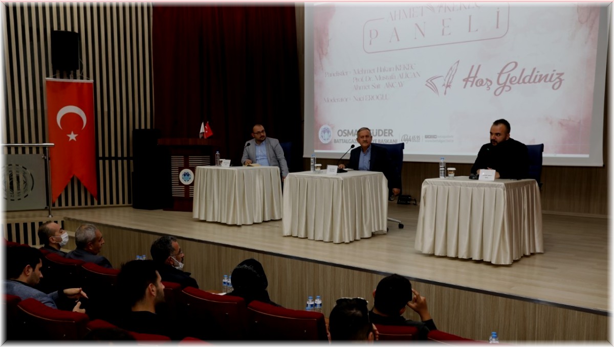 Battalgazi'de "Ahmet Kekeç" paneli düzenlendi
