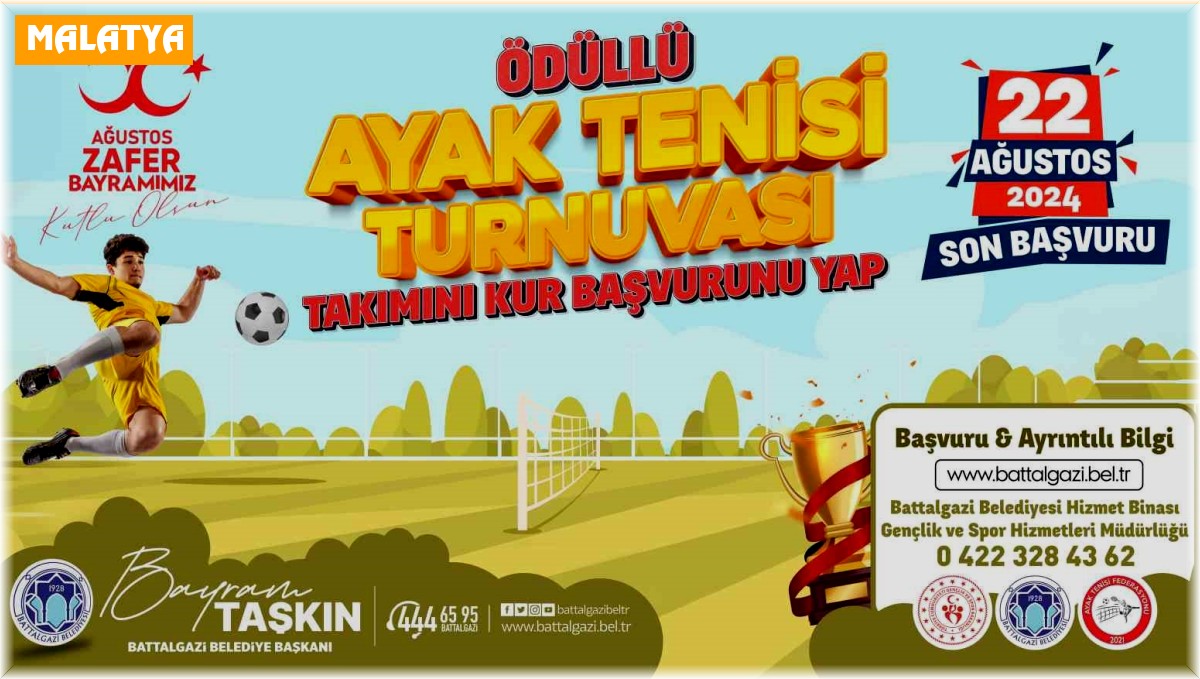 Battalgazi'de ayak tenisi turnuvası heyecanı