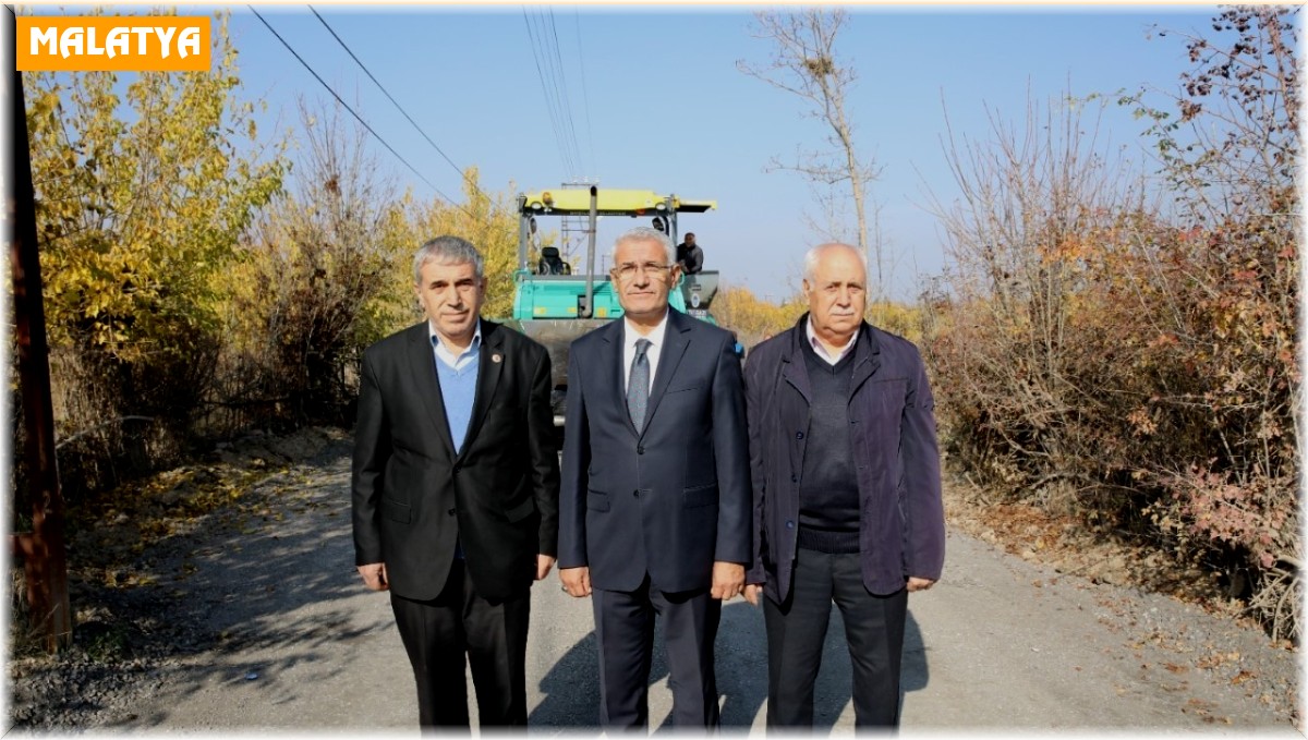 Battalgazi'de Dere sokağı sıcak asfalta kavuştu