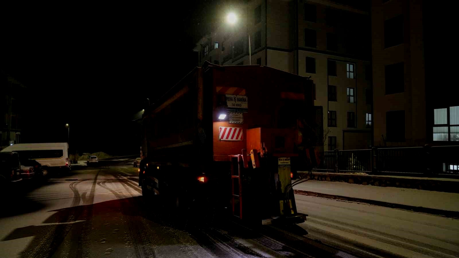 Battalgazi'de kar nöbeti