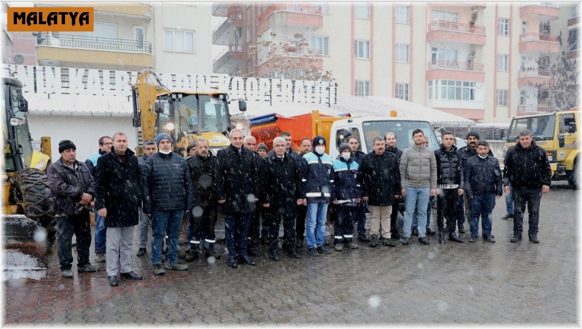 Battalgazi'de karla mücadele çalışmaları
