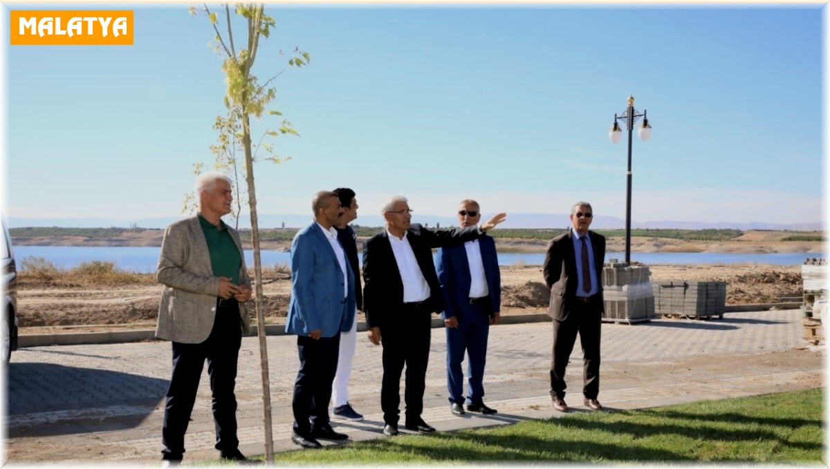 Battalgazi'de Kırkgöz Sahil Parkı Projesinde çalışmalar son sürat