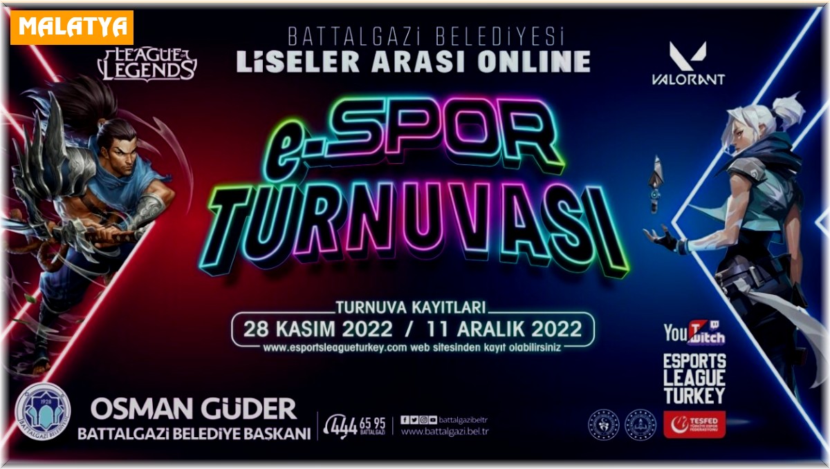 Battalgazi'de ödüllü e-spor turnuvası