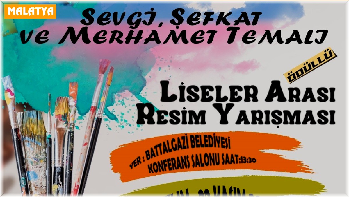 Battalgazi'de ödüllü resim yarışması