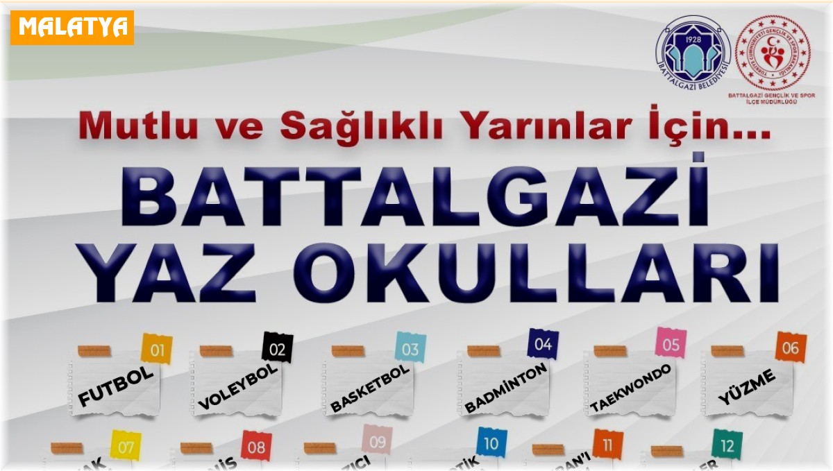 Battalgazi'de yaz spor okulları başlıyor