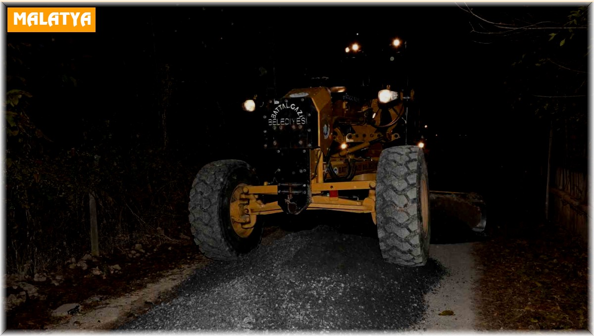 Battalgazi'de yol çalışmaları sürüyor