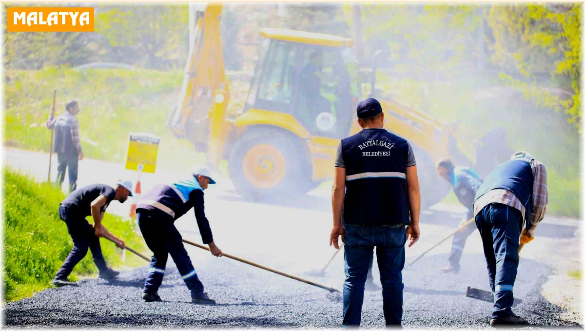 Battalgazi'de yol çalışmaları sürüyor