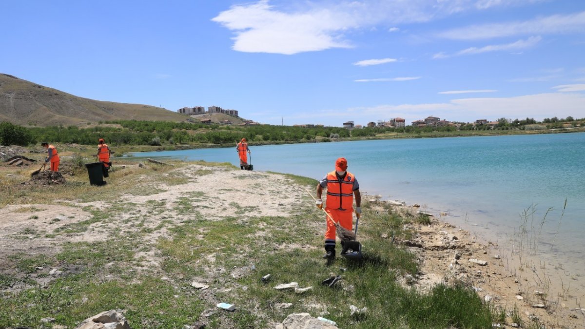 Battalgazi'deki göletler temizleniyor