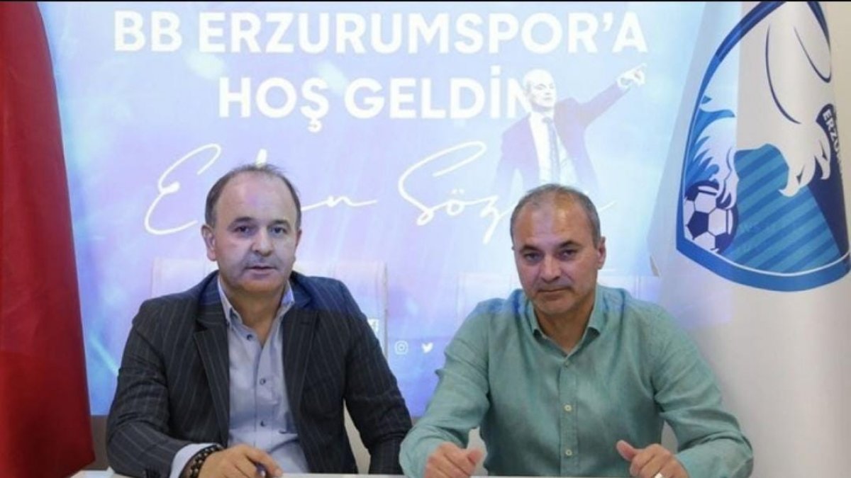 BB Erzurumspor'da Erkan Sözeri dönemi başladı