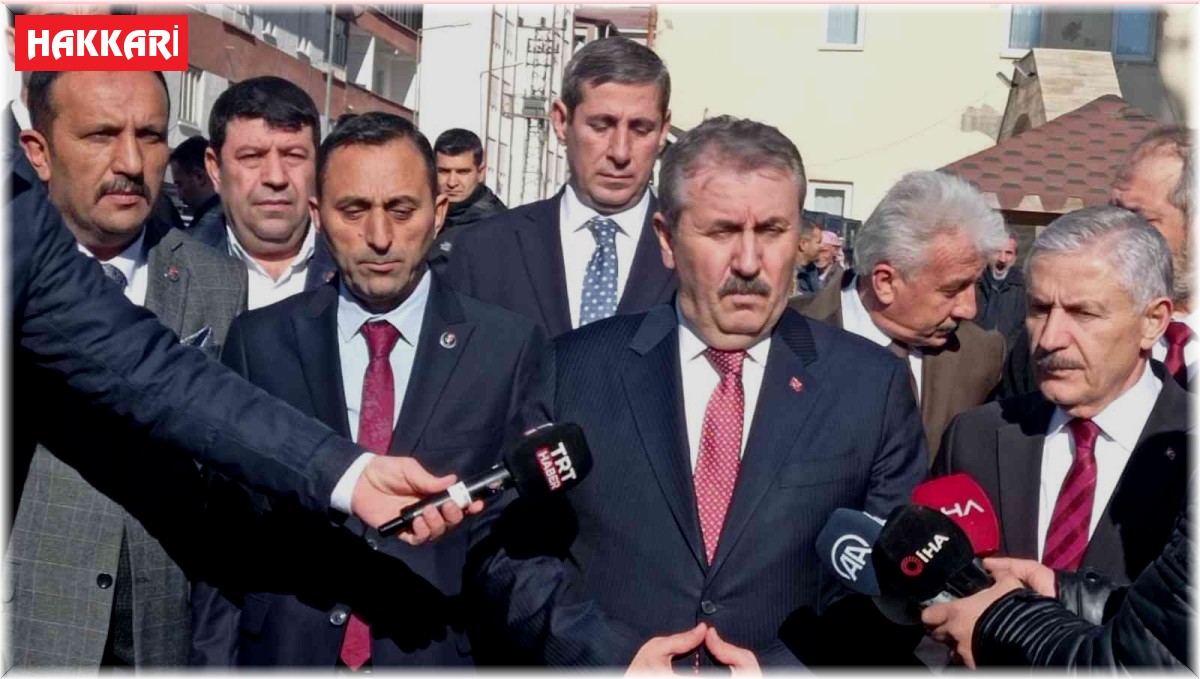BBP Genel Başkanı Mustafa Destici Hakkari'de konuştu