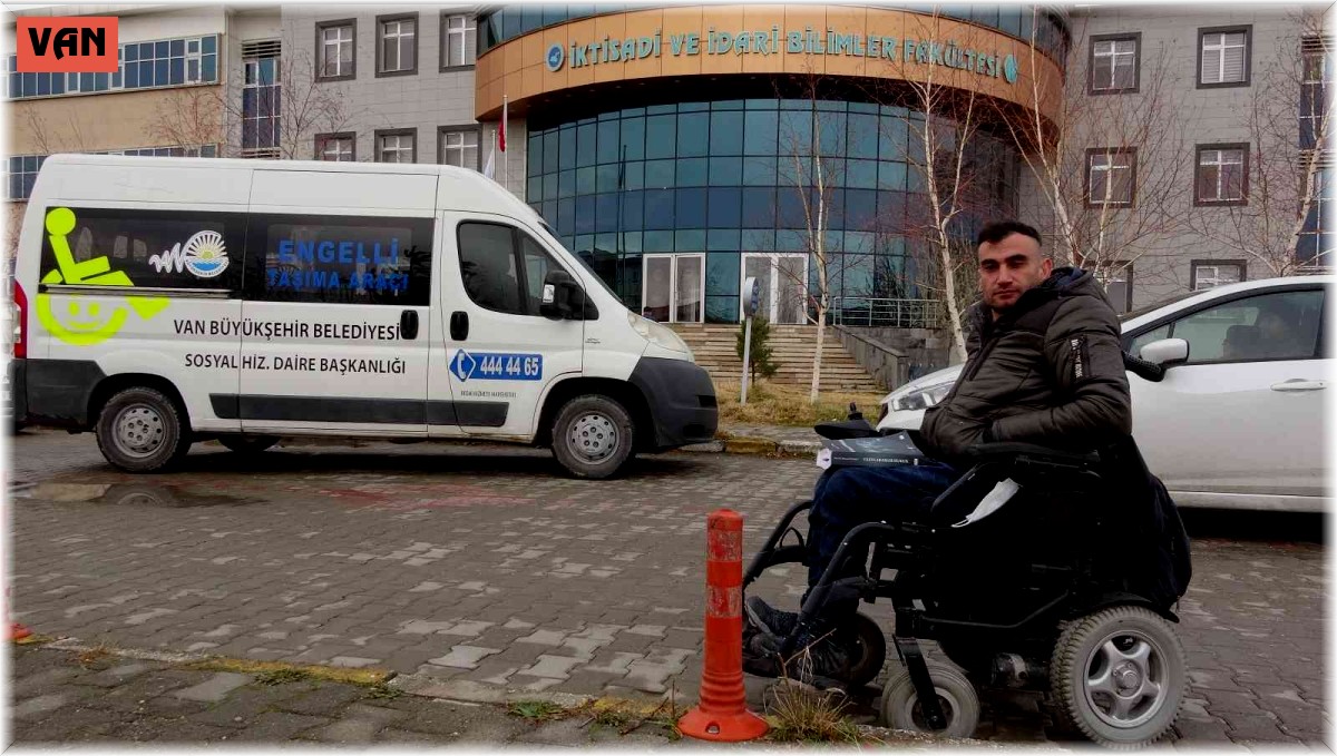 Bedensel engelli üniversite öğrencisi artık derslerine geç kalmıyor