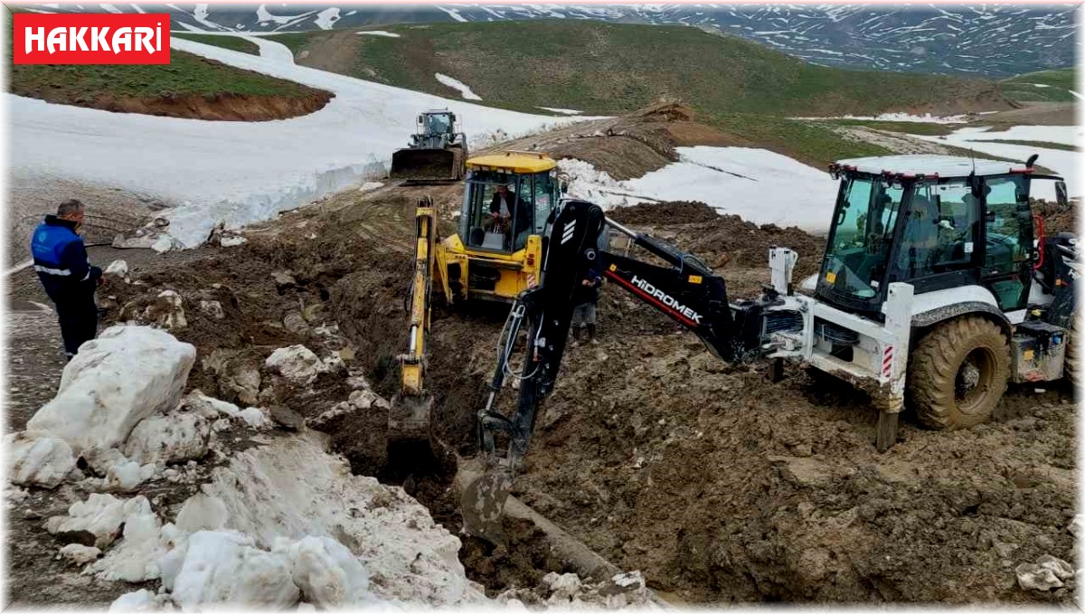Berçelan'daki su çalışması 3. gününde