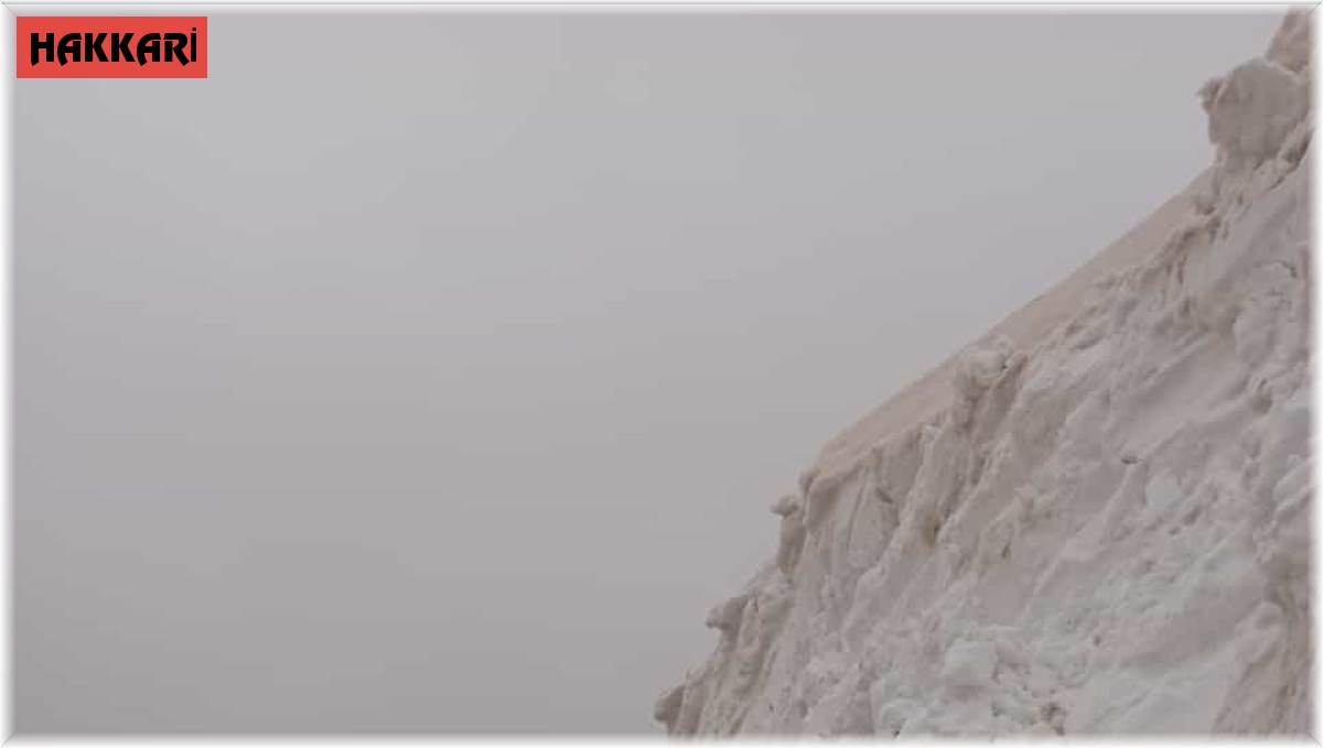 Berçelan yolunda kar temizleme çalışması