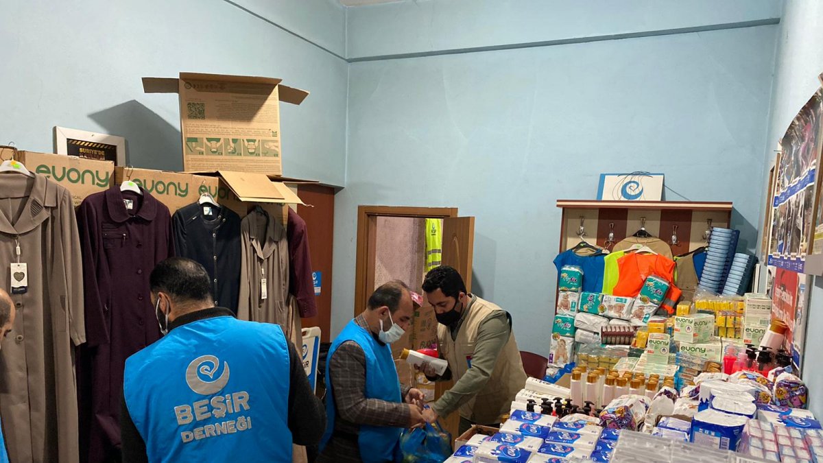 Beşir Derneğinden ihtiyaç sahiplerine yardım yapıldı