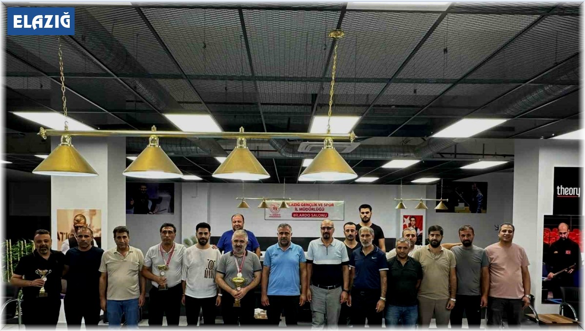 Bilardoda Elazığ şampiyonu belli oldu