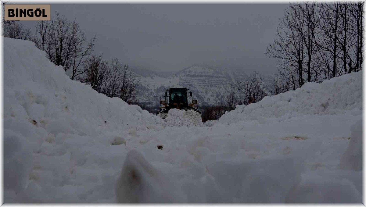 Bin 800 rakımlı bölgede karla mücadele sürüyor