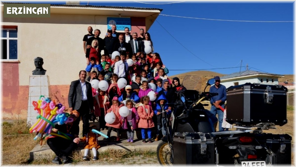 'Bin Motorcu Bin Çocuk' sosyal sorumluluk projesi Tercan'da