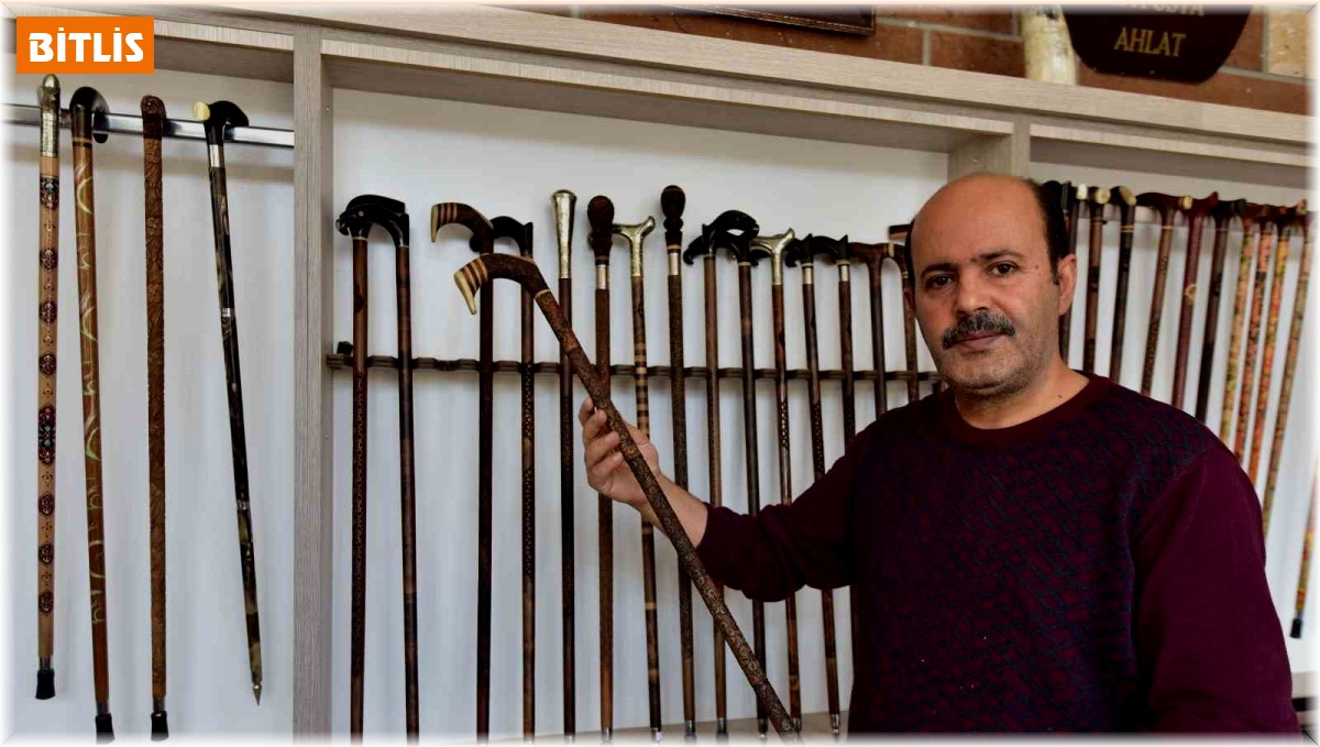 Bin yıllık ceviz ağaçları sanat eseri bastonlara dönüşüyor