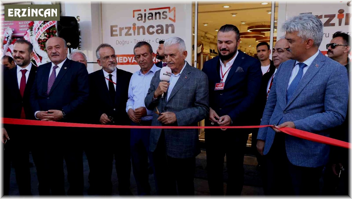 Binali Yıldırım, Ajans Erzincan'ın açılışını yaptı