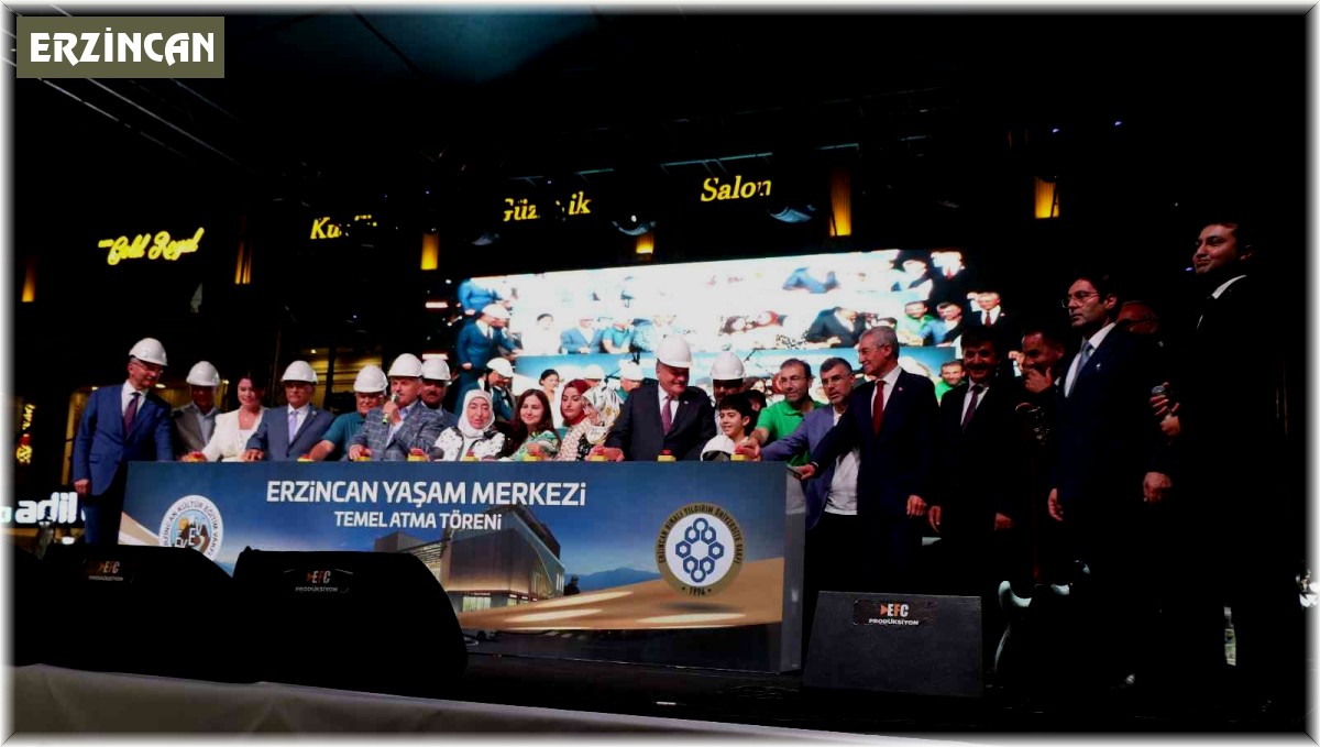 Binali Yıldırım, Erzincan'da Yaşam Merkezi'nin temel atma törenine katıldı