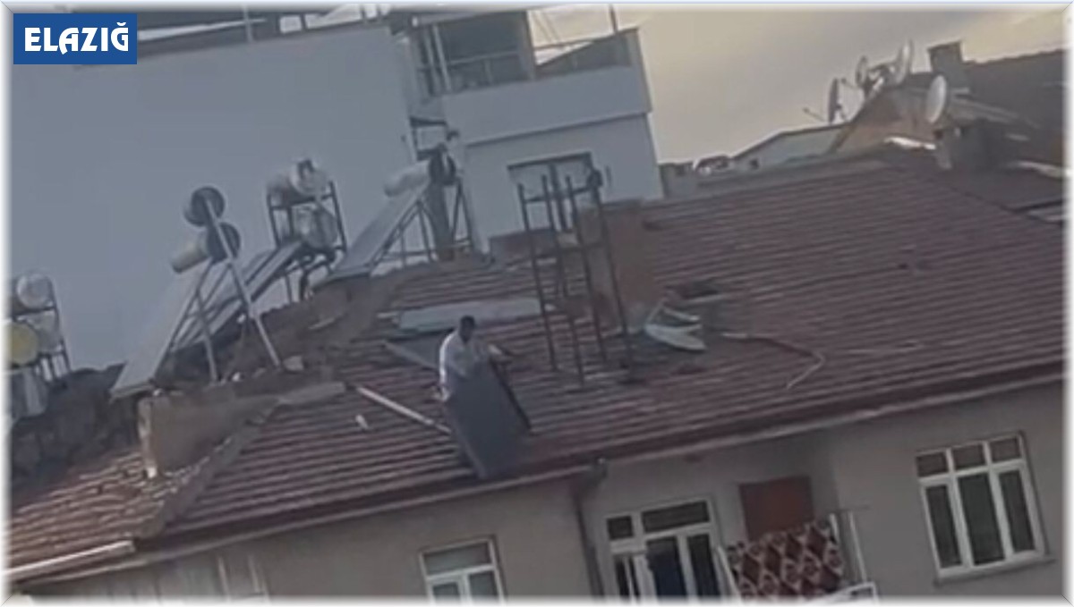 Binanın çatısından güneş panelini aşağı attı, vatandaşların canını hiçe saydı