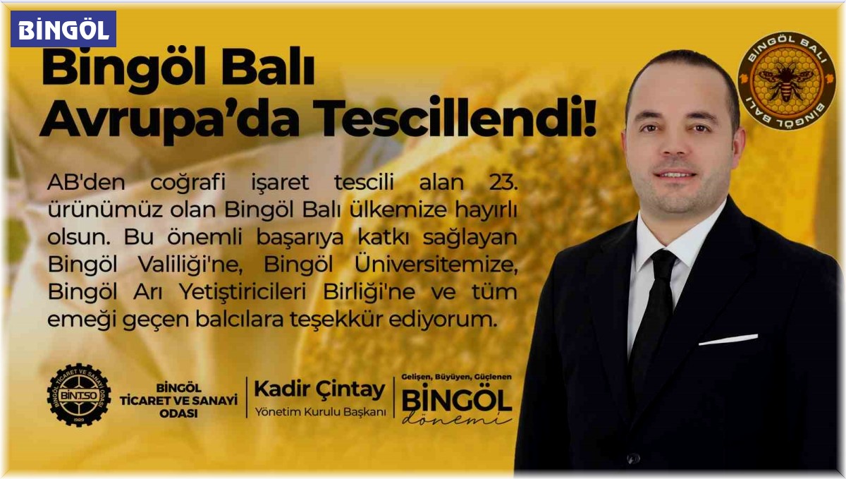 Bingöl Balı Avrupa'da tescillendi