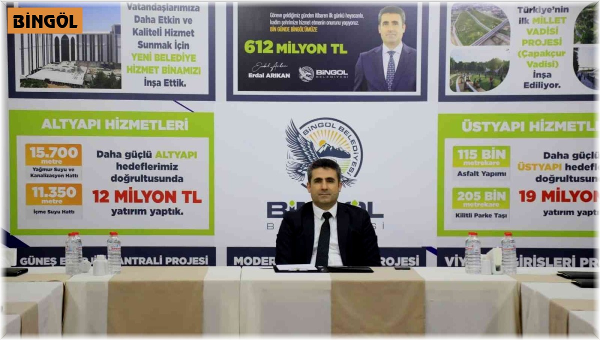 Bingöl Belediye Başkanı Arıkan, projeleri anlattı