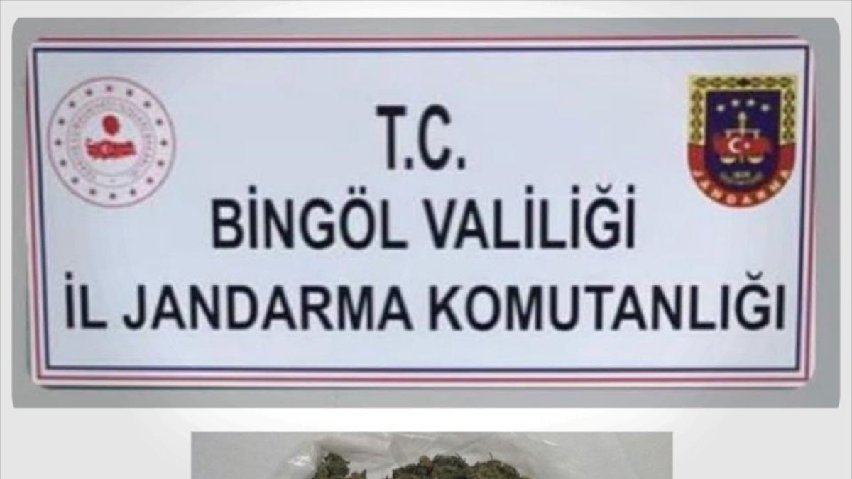 Bingöl'de 1 kilogram esrar ele geçirildi