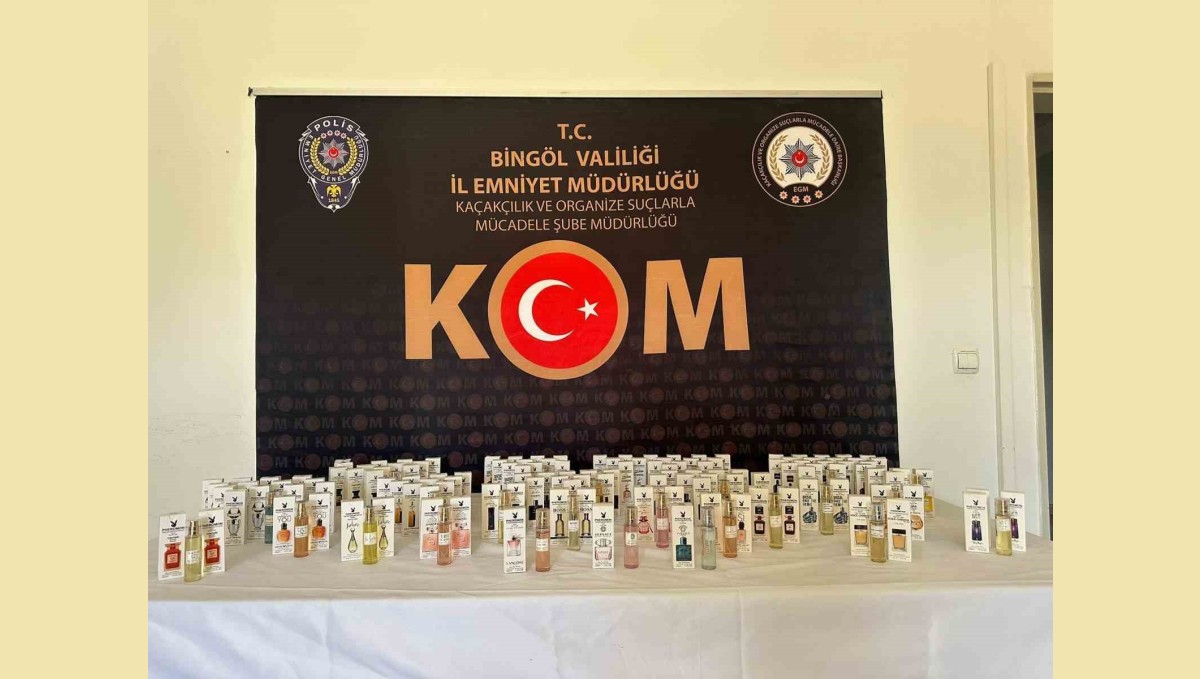 Bingöl'de 136 adet gümrük kaçağı parfüm ele geçirildi