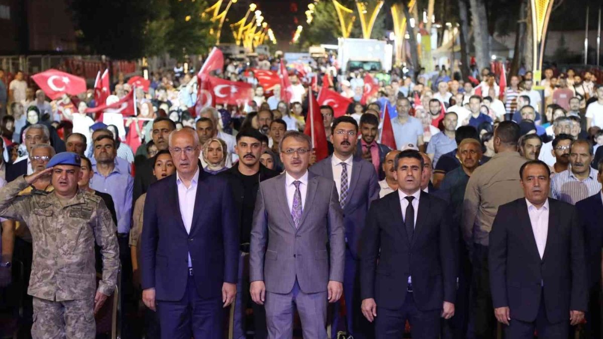 Bingöl'de 15 Temmuz Demokrasi ve Milli Birlik Günü etkinlikleri