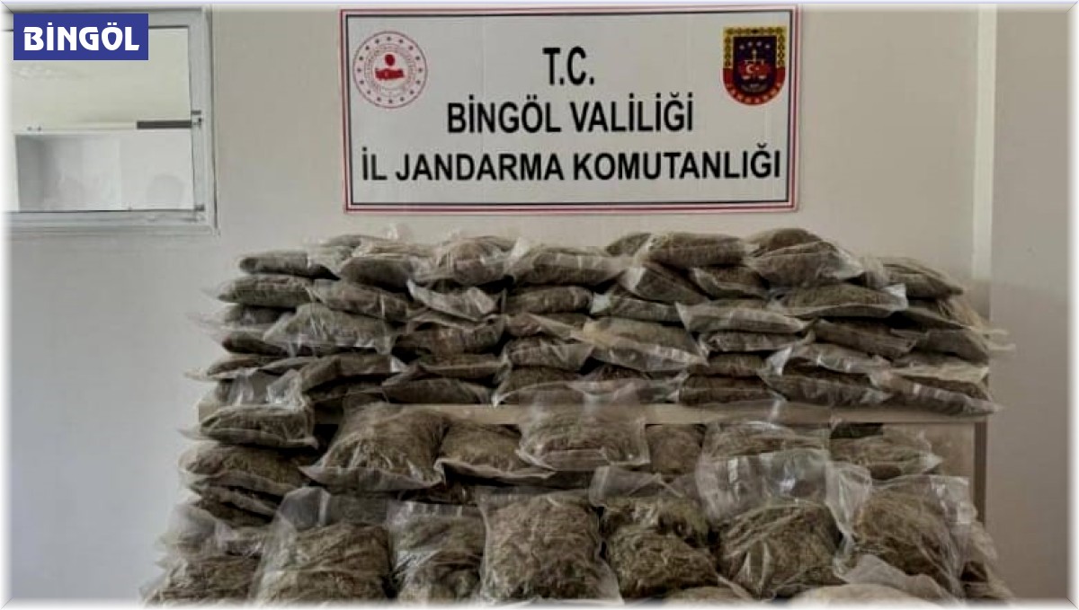 Bingöl'de 153 kilo uyuşturucu ele geçirildi