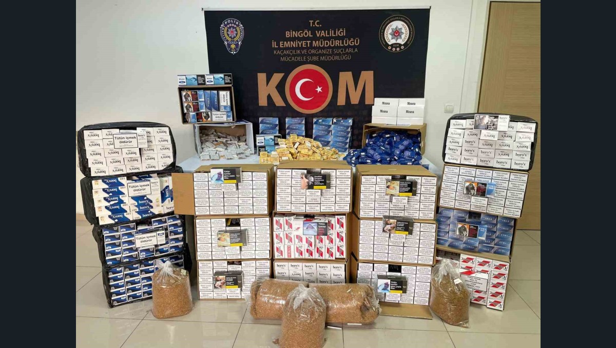 Bingöl'de 197 bin makaron ele geçirildi