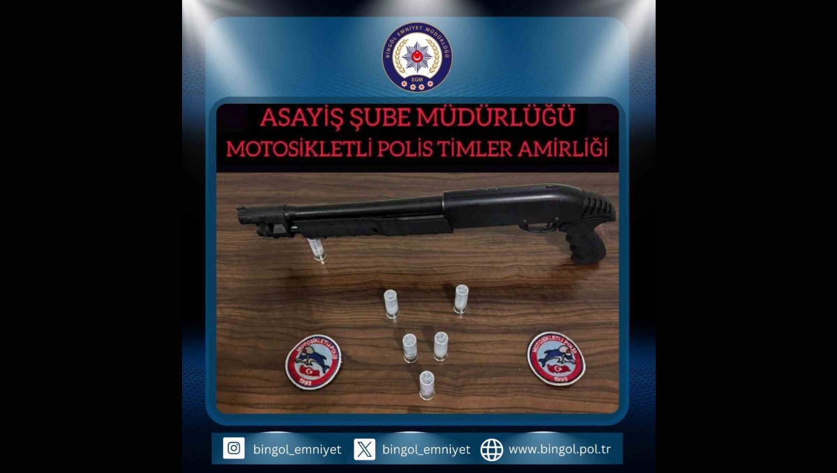 Bingöl'de 2 adet tüfek ele geçirildi