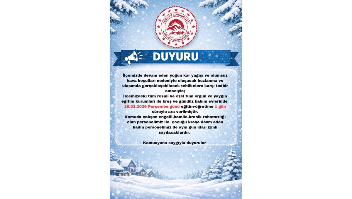 Bingöl'de 2 ilçede eğitime kar engeli