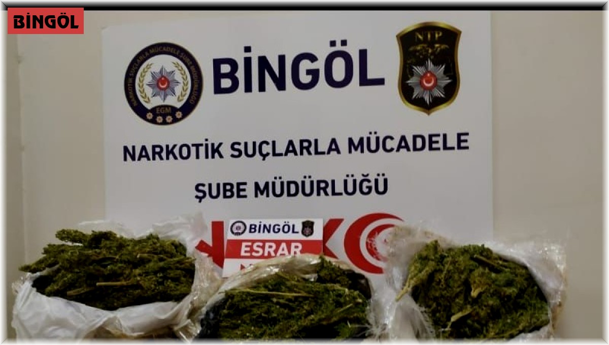 Bingöl'de 2 kilo uyuşturucu ile yakalanan şahıs tutuklandı
