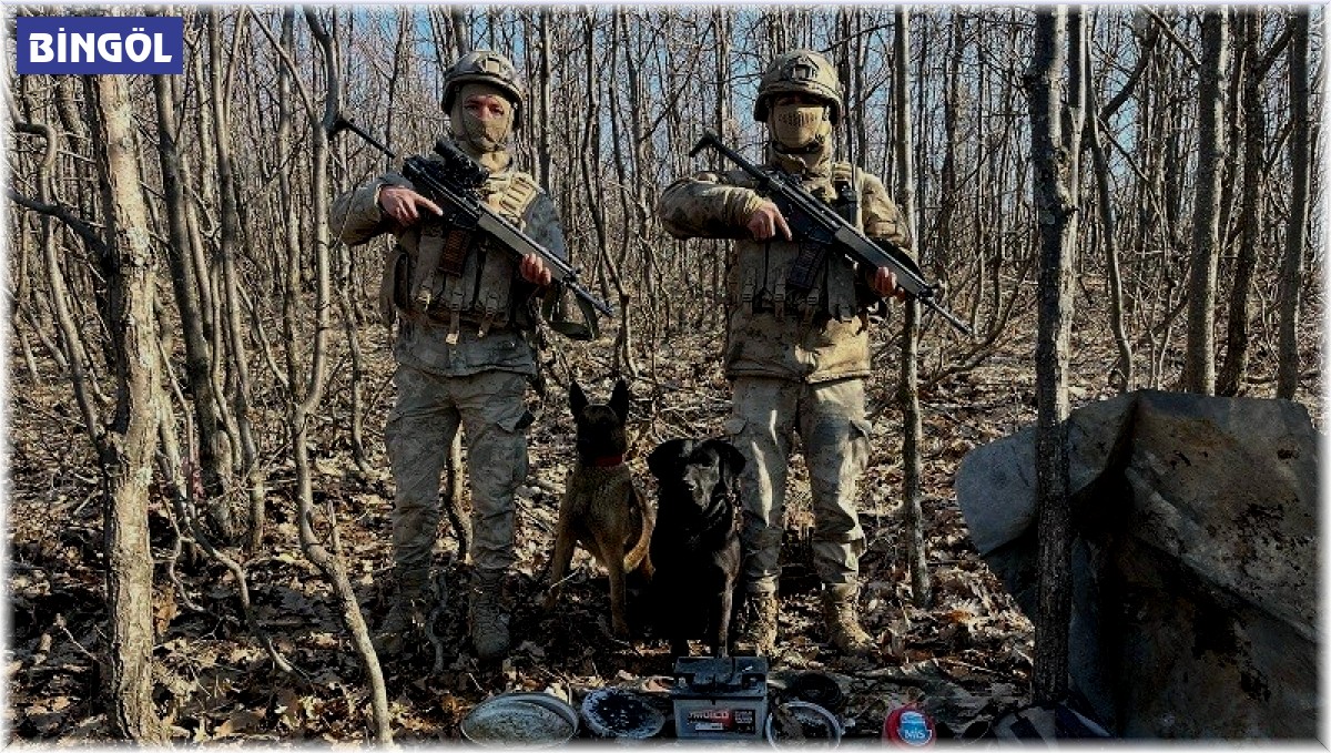 Bingöl'de 2 sığınak bulundu, 1 adet roketatar ele geçirildi