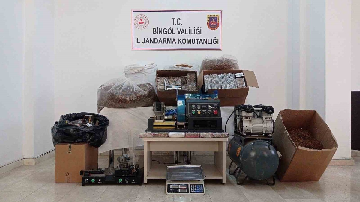 Bingöl'de 23 bin dolu, 21 bin de boş makaron ele geçirildi